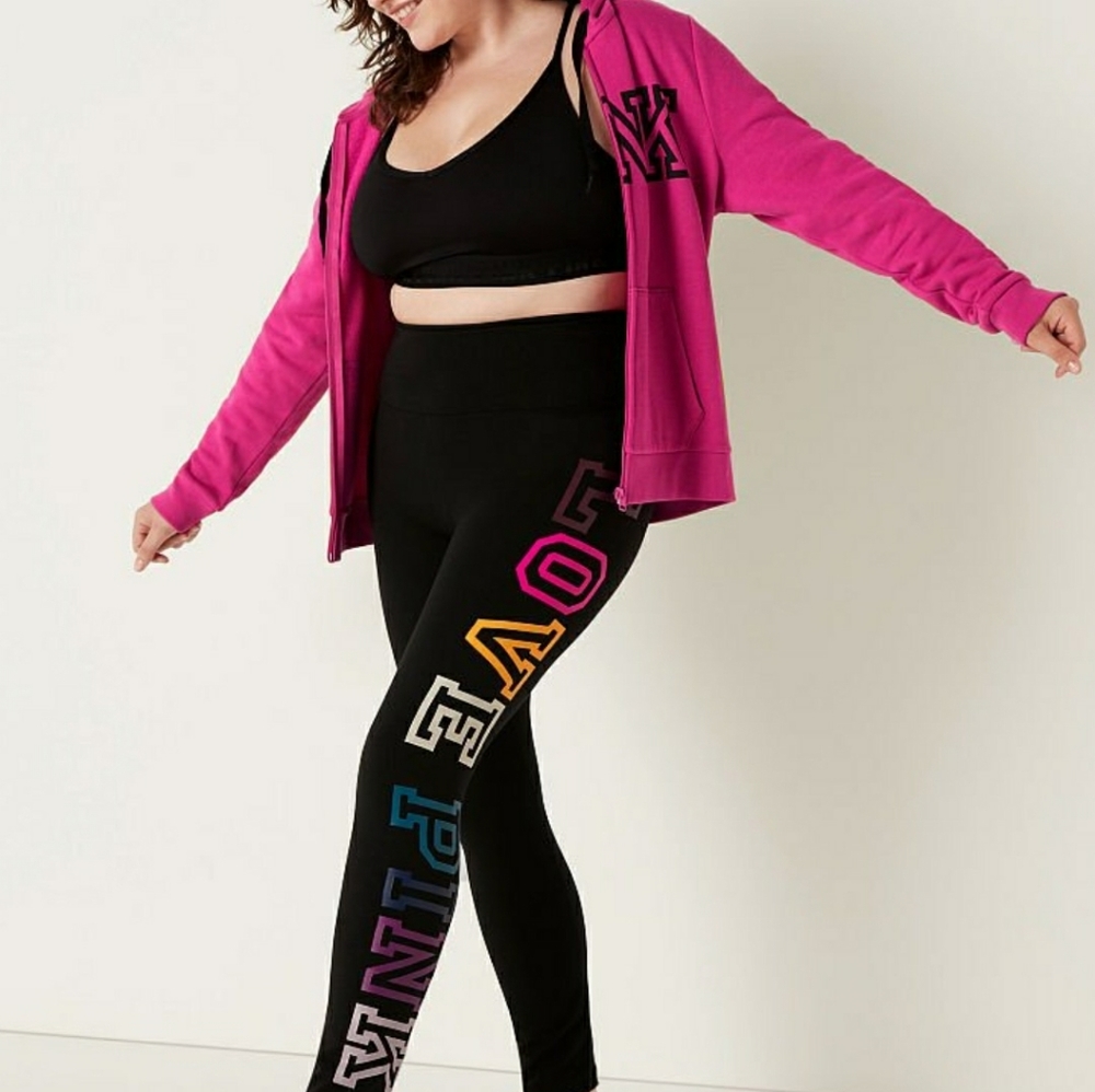 💗 NIP- VS Pink high waisted full length leggings